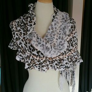Animal print scarf